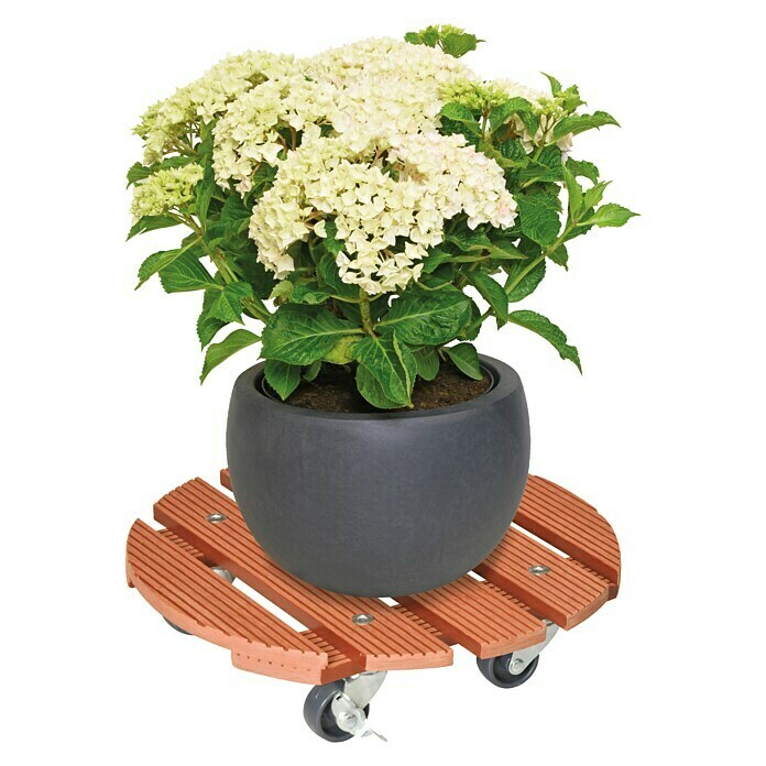 Gardol Pflanzenroller29 cm, WPC, Terracotta, Max. Belastung: 100 kg Use Shot