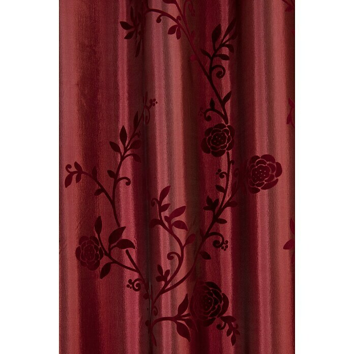 Elbersdrucke Schlaufenschal Bonjour Taft (140 x 255 cm, Rot)