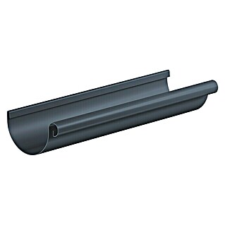 Sarei Dachrinne (Nennweite: 80 mm, Länge: 200 cm, Aluminium, Anthrazit)