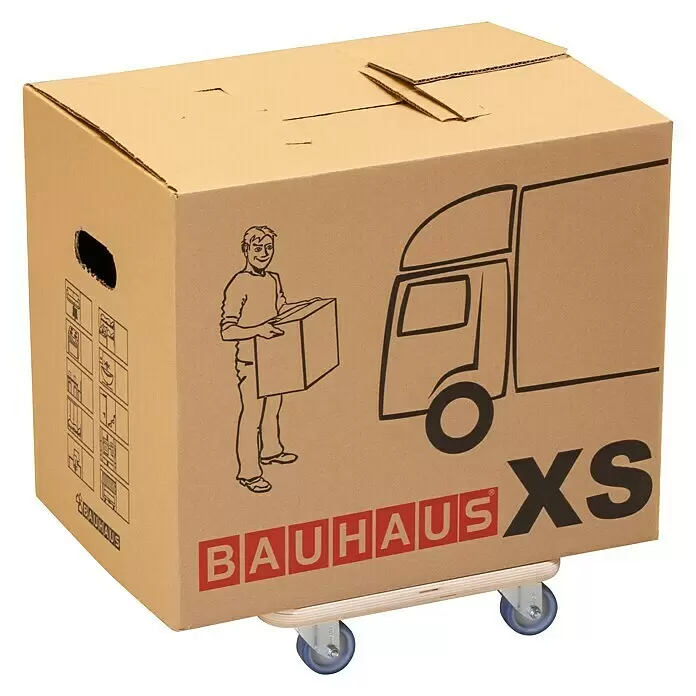 BAUHAUS Transportroller - L x B x H: 29 x 29 x 8,5 cm, Traglast: 250 kg, Holz - Anwendungsbeispiel