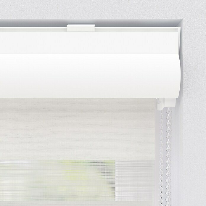 Expo Ambiente Doppelrollo mit Kassette (B x H: 70 x 175 cm, Schneeweiß)