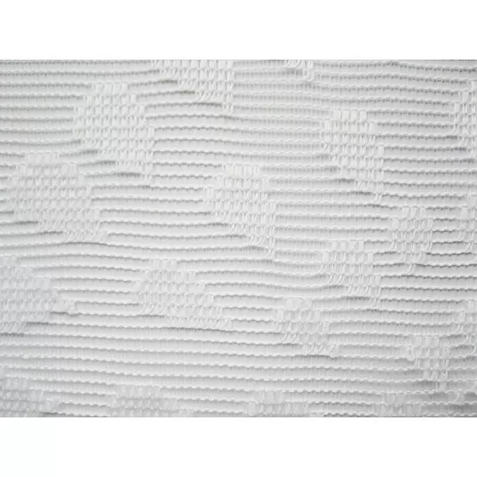 Elbersdrucke Bistrogardine Circolo - B x H: 160 x 45 cm, 100 % Polyester, Grafisch, Weiß - Detailaufnahme