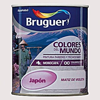 Bruguer Colores del Mundo Pintura para paredes (Japón matiz de violeta, 750 ml, Mate)