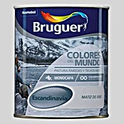 Bruguer Colores del Mundo Pintura para paredes Escandinavia matiz de gris (750 ml, Mate)