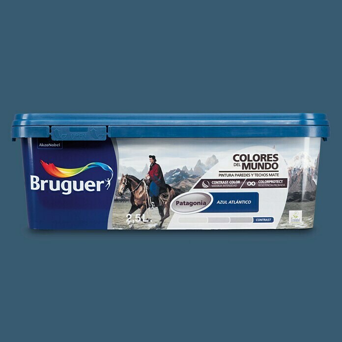 Bruguer Colores del Mundo Pintura para paredes Patagonia azul atlántico (2,5 l, Mate)