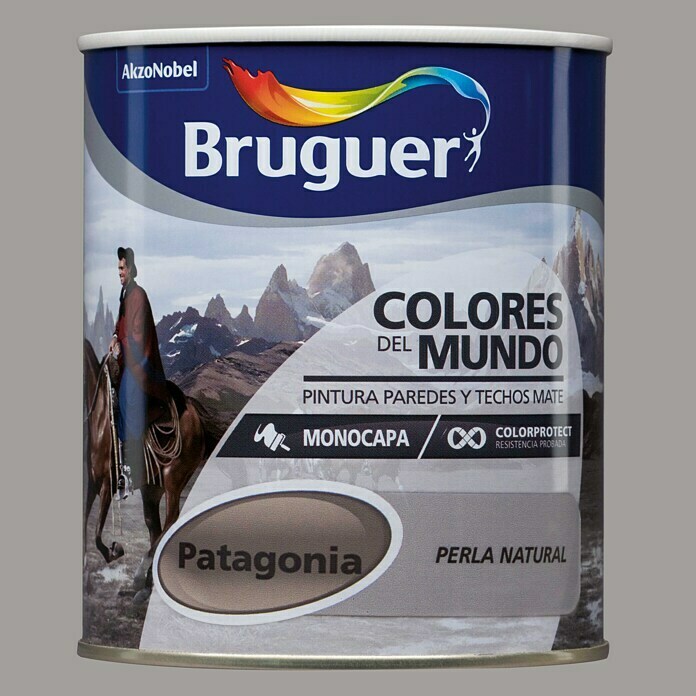 Bruguer Colores del Mundo Pintura para paredes Patagonia perla natural (750 ml, Mate)