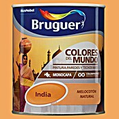 Bruguer Colores del Mundo Pintura para paredes India melocotón natural (750 ml, Mate)