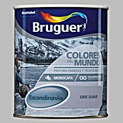 Bruguer Colores del Mundo Pintura para paredes Escandinavia gris suave (750 ml, Mate)