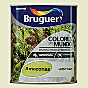 Bruguer Colores del Mundo Pintura para paredes Amazonas verde suave (750 ml, Mate)