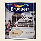 Bruguer Colores del Mundo Pintura para paredes Nepal matiz de beige (750 ml, Mate)