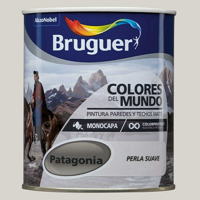 Bruguer Colores del Mundo Pintura para paredes Patagonia perla suave (750 ml, Mate)