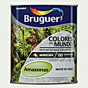 Bruguer Colores del Mundo Pintura para paredes Amazonas matiz de verde (750 ml, Mate)