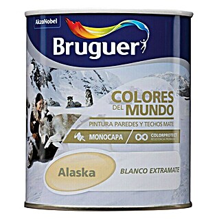 Bruguer Colores del Mundo Pintura para paredes (Alaska blanco extramate, Mate)