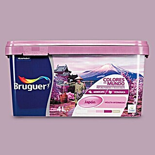 Bruguer Colores del Mundo Pintura para paredes (Japón violeta intermedio, 4 l, Mate)
