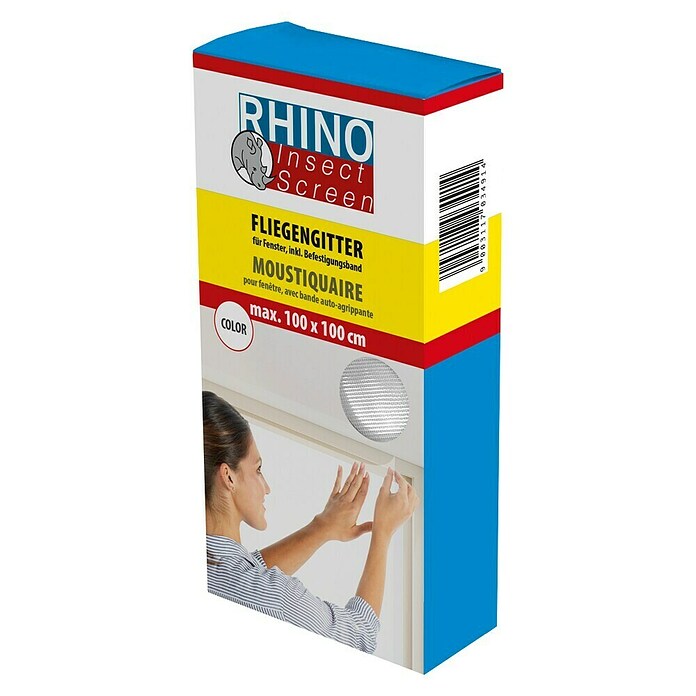Windhager Rhino Insect Screen Mreža za zaščito pred žuželkami  (Š x V: 130 x 150 cm, Bela) | 1195 - Fliegengitter | AAEF - Fliegenschutz | AAE - Beschläge | AA - Eisenwaren | A - Eisenwaren | BAUHAUS