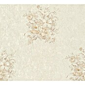AS Creation Romantico Vliestapete (Creme, Floral, 10,05 x 0,53 m)