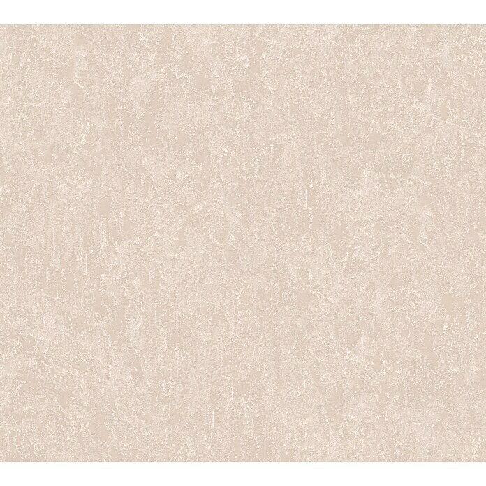 AS Creation Romantico Vliestapete Uni Metallic (Beige/Rosé, Uni, 10,05 x 0,53 m)
