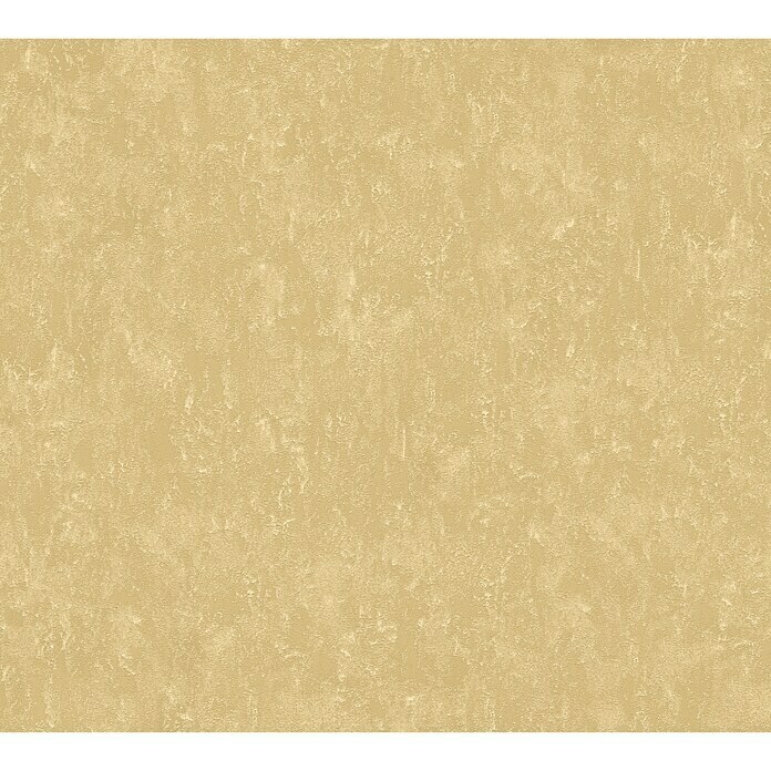 AS Creation Romantico Vliestapete Uni Metallic (Gold, Uni, 10,05 x 0,53 m)