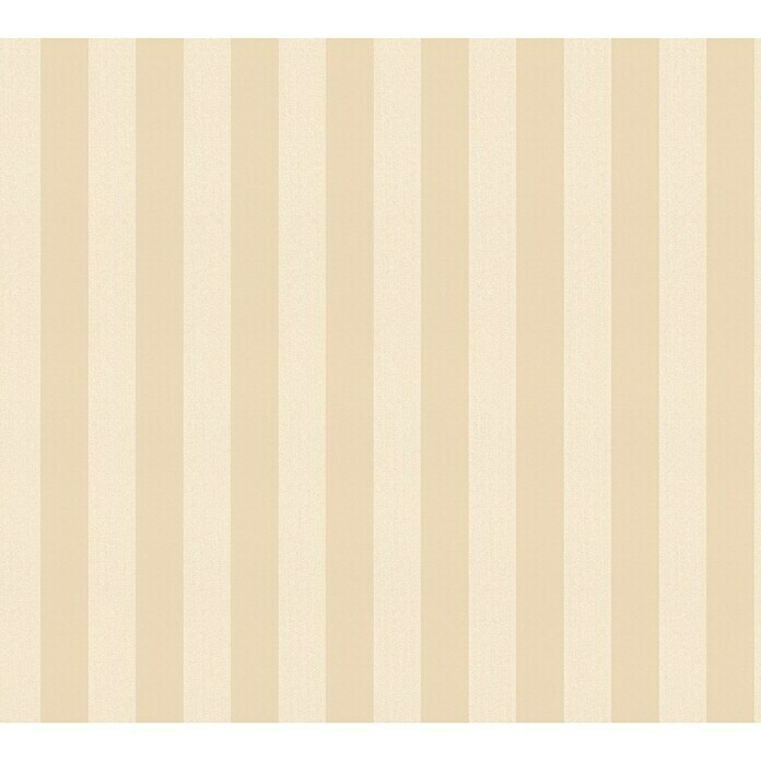 AS Creation Romantico Vliestapete (Gold, Streifen, 10,05 x 0,53 m)
