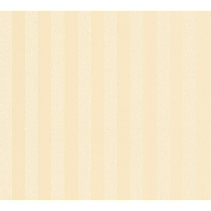 AS Creation Romantico Vliestapete (Gelb, Streifen, 10,05 x 0,53 m)