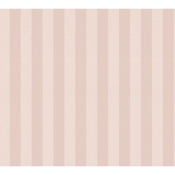AS Creation Romantico Vliestapete (Rosé, Streifen, 10,05 x 0,53 m)
