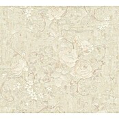 AS Creation Romantico Vliestapete (Silber, Floral, 10,05 x 0,53 m)