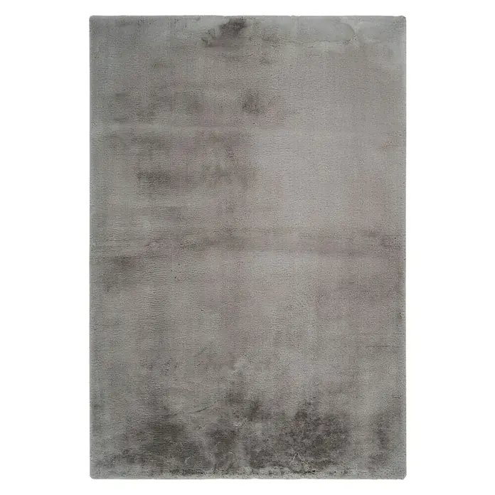 Fellteppich Happy - Taupe, 150 x 80 cm, 100 % Polyester (Flor) - Grauer Teppich mit subtilen Texturen, ideal für moderne Wohnräume. Verleiht jedem Raum einen Hauch von Eleganz und Komfort.