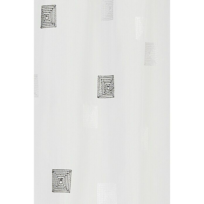 Elbersdrucke Bistrogardine Quadro (140 x 48 cm, 100 % Polyester, Schwarz/Weiß)