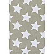 Elbersdrucke Kissen (Stars Allover, Braun/Weiß, 45 x 45 cm, 100 % Baumwolle)