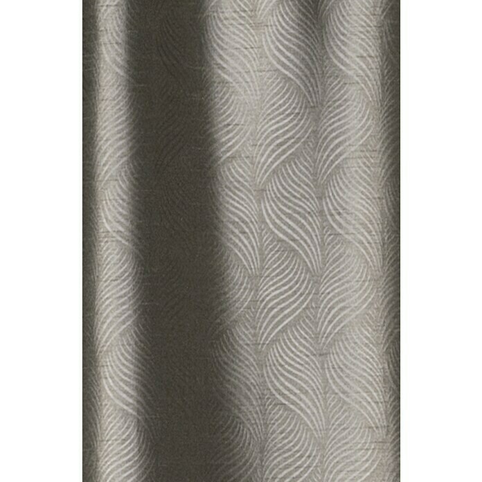 Elbersdrucke Verdunkelungsvorhang Deep Shade140 x 255 cm, 100 % Polyester, Taupe Detail Shot