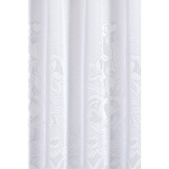 Elbersdrucke Cafehaus-Gardine (B x H: 160 x 60 cm, Weiß, Floral, 100 % Polyester)