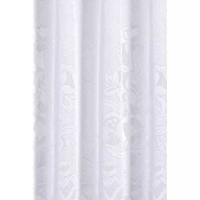 Elbersdrucke Cafehaus-Gardine - B x H: 160 x 60 cm, Weiß, Floral, 100 % Polyester - Detailaufnahme
