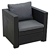 Keter Loungesessel Provence (Polyrattan, Anthrazit)