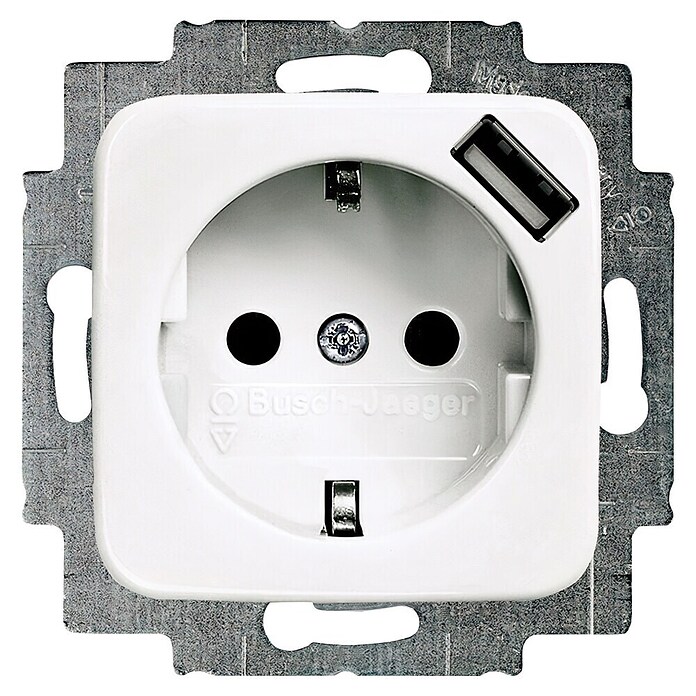 Busch-Jaeger Reflex SI USB-Steckdose (Alpinweiß, 1-fach, Kunststoff, IP20)