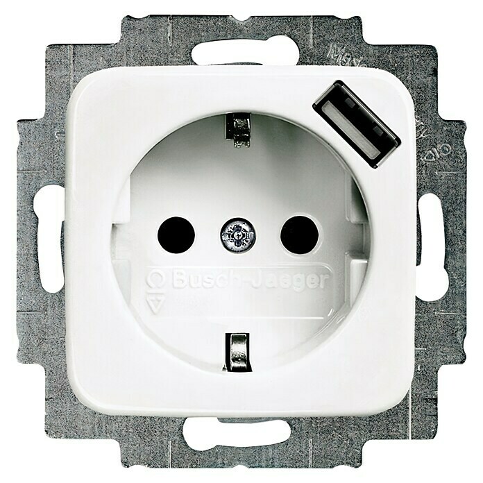 Busch-Jaeger Reflex SI USB-Steckdose (Alpinweiß, 1-fach, Kunststoff, IP20)