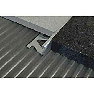 Fliesenprofil (Aluminium, Silber, 2,7 m x 12 mm)