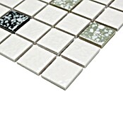 Mozaïektegel vierkant Classic TD 180N (30,5 x 30,5 cm, Wit/Zwart, Glanzend) | BAUHAUS