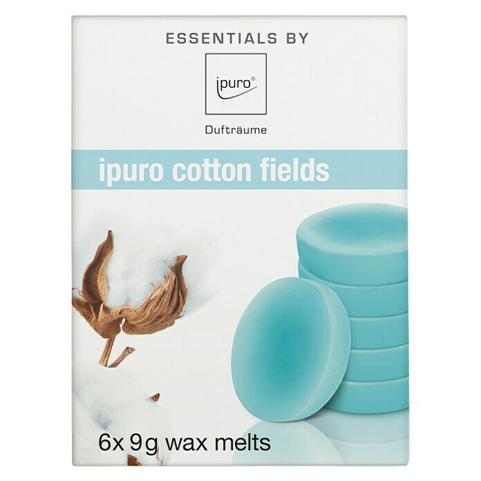 Ipuro Essentials Duftwachs (Cotton Fields, 6 x 9 g)