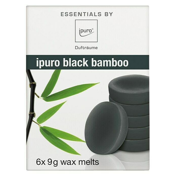 ipuro Duftkerze Black Bamboo schwarz Black Bamboo