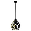 Eglo Pendelleuchte rund Carlton 1 (60 W, Gold (Innenseite), Höhe: 110 cm)