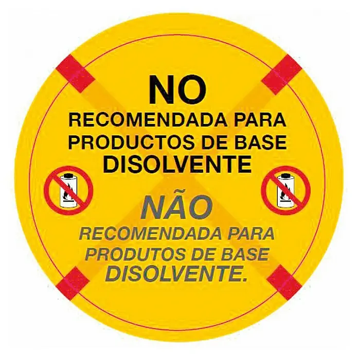 Wagner High Efficiency Airless Sistema de pulverización de pintura Airless Hea 250M - 550 W, Caudal: 1,25 l/min - Señal de advertencia amarilla que indica que el producto no está recomendado para productos a base de solventes.