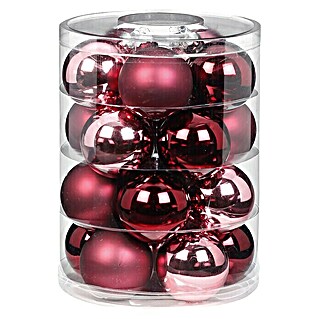 Christbaumkugel-Set Berry Kiss (Rot, Glas, 20 Stk.)