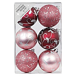 Weihnachtskugeln Berry Kiss (Rot, Kunststoff, Durchmesser: 8 cm, 6 Stk.)