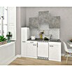 Respekta Cocina compacta Malia (Ancho: 180 cm, Blanco, Gris, Placa vitrocerámica y frigorífico) | BAUHAUS