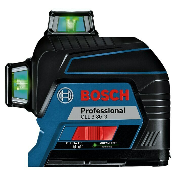 Bosch Professional Linienlaser GLL 3-80 GMax. Arbeitsbereich: 30 m Left Side View