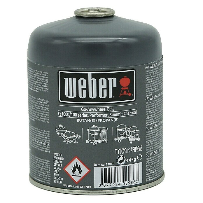 Cartouche de gaz Weber 445 g