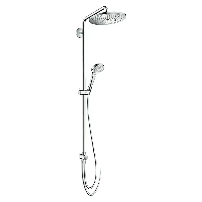 Hansgrohe Duschsystem Croma Select S Showerpipe 280 - Lochabstand: 104,8 cm, Anzahl Strahlarten: 3 Stk., Chrom - Duschsystem mit Kopf- und Handbrause für ein luxuriöses Duscherlebnis. Verchromtes Design für modernes Badezimmer.