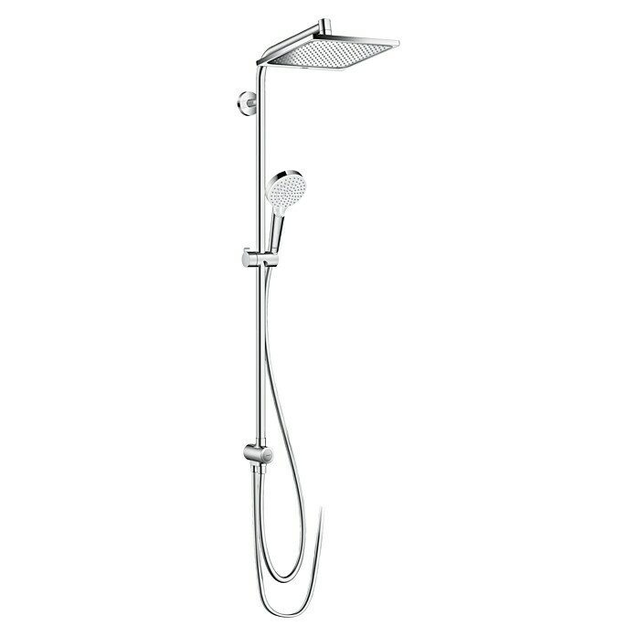 Hansgrohe Duschsystem Crometta E Showerpipe 240Lochabstand: 104,2 cm, Anzahl Strahlarten: 2 Stk., Chrom Front View