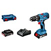 Bosch Professional Set taladro atornillador percutor de batería GSB 18V-21 + GDR 18V-160 (18 V, Iones de litio, 2 Ah, 2 baterías)