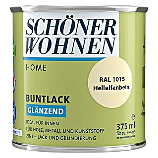 SCHÖNER WOHNEN-Farbe Home Buntlack (Hellelfenbein, 375 ml, Glänzend)